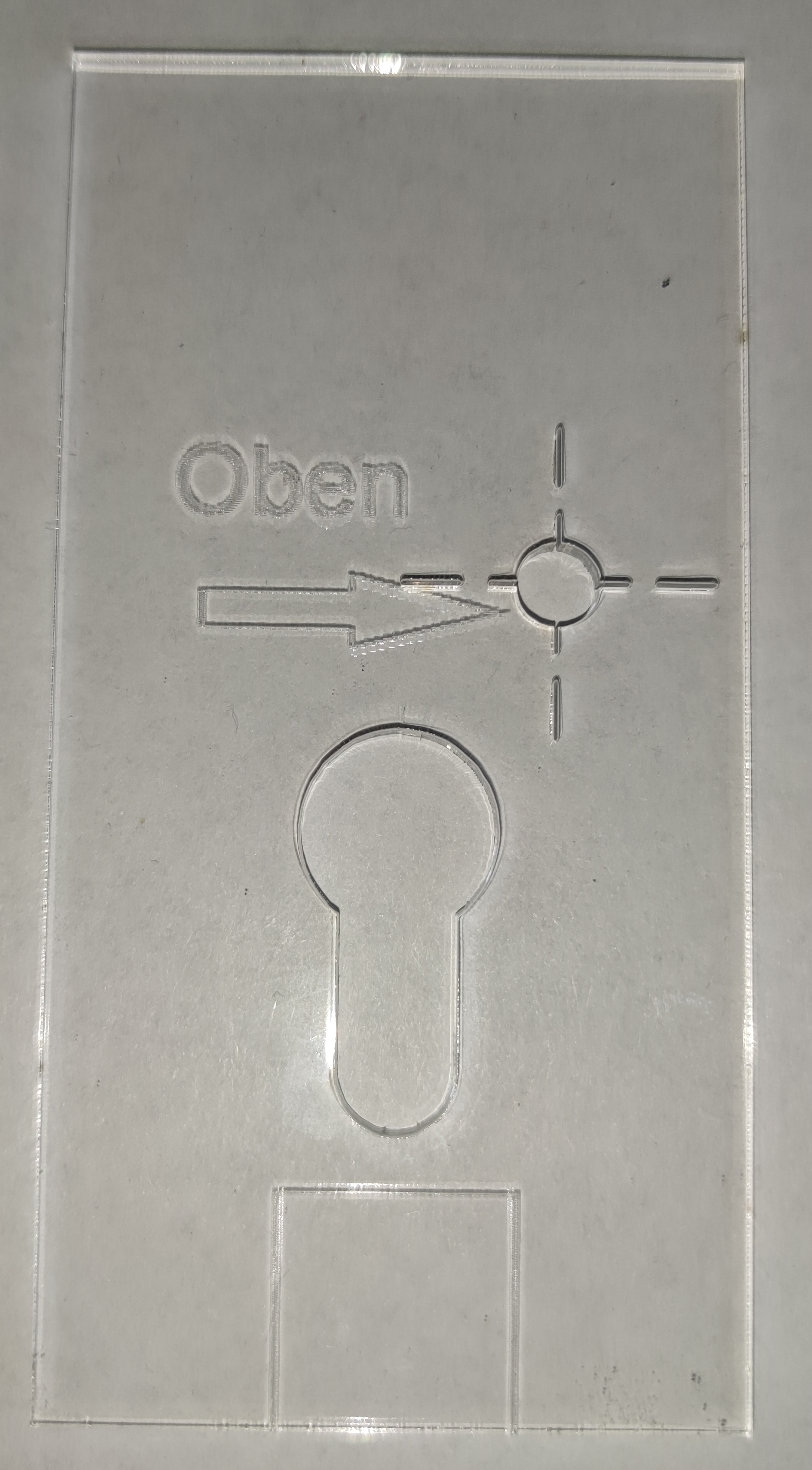 Bohrschablone für Garagentor