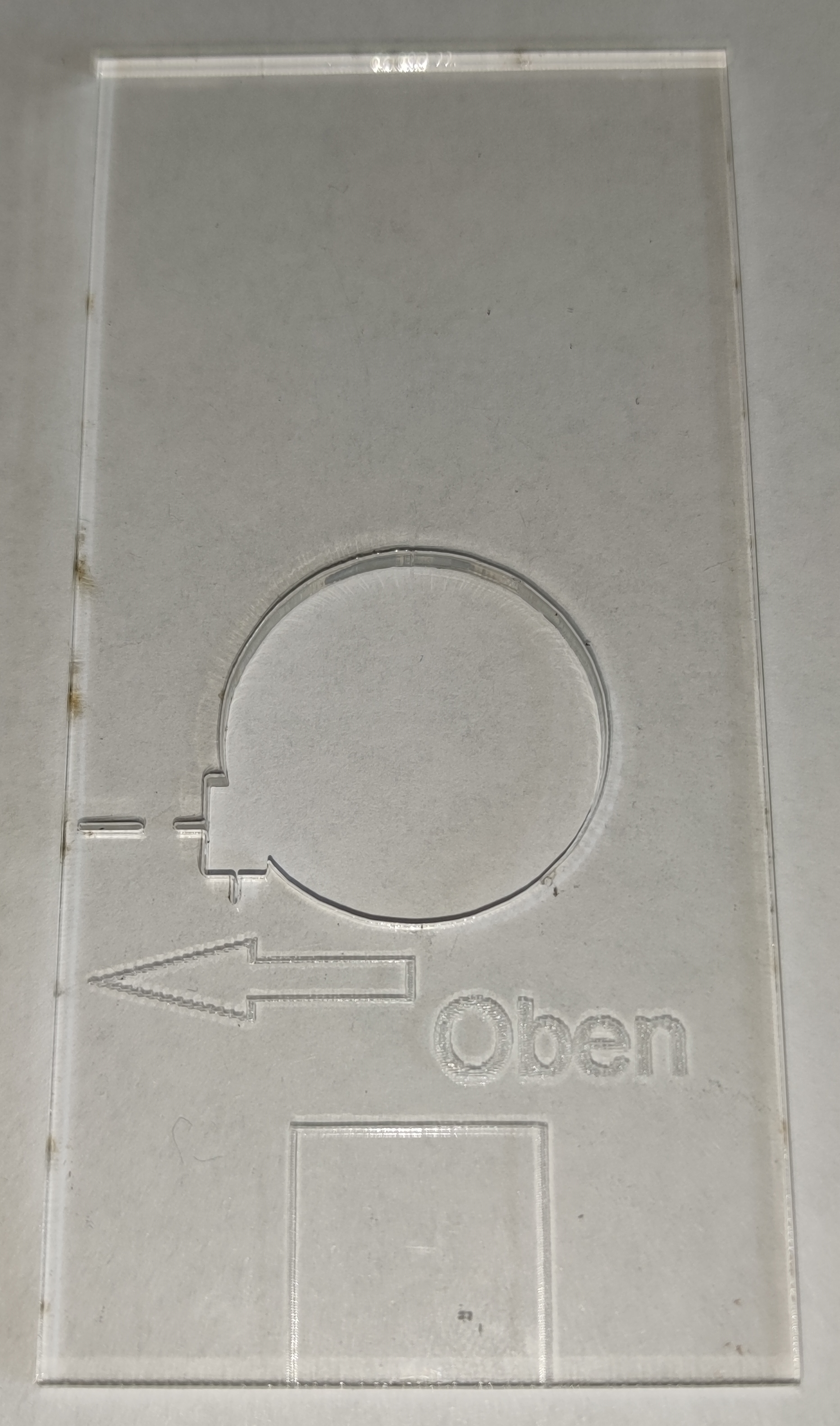 Bohrschablone für Garagentor